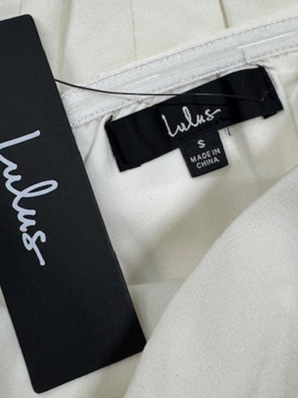 Lulus Festive Occasion White Ruched Strapless Bodycon Mini Dress NWT - Picture 6 of 8